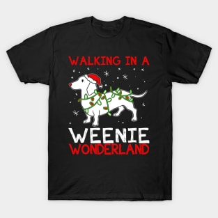 Walking In A Weenie Wonderland - Christmas Xmas T-Shirt